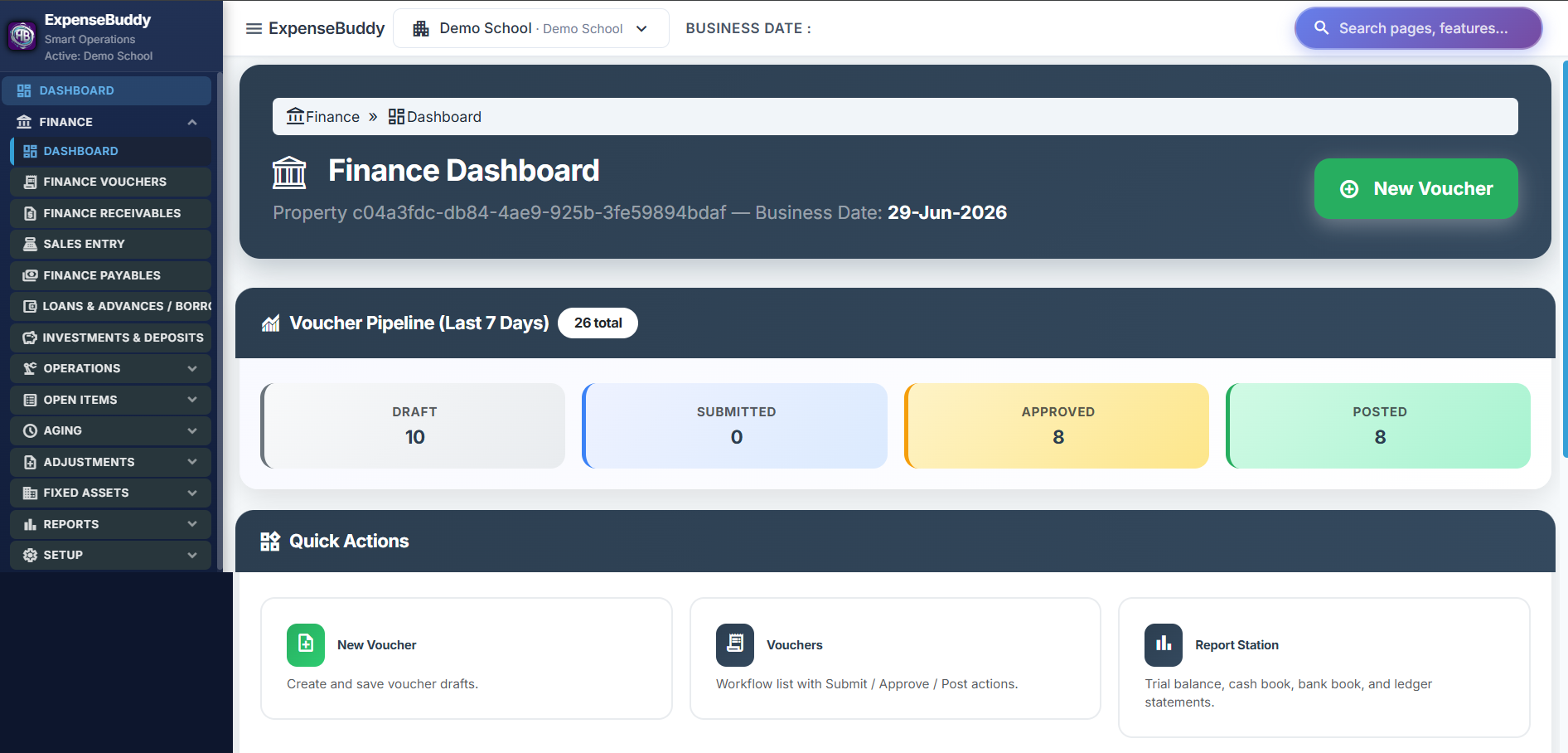 ExpenseBuddy Finance Dashboard